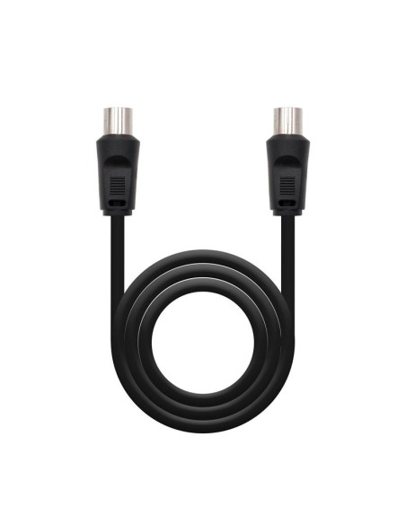 CABLE ANTENA TV 75 OHM M-H 1.8 M NANOCABLE BLACK
