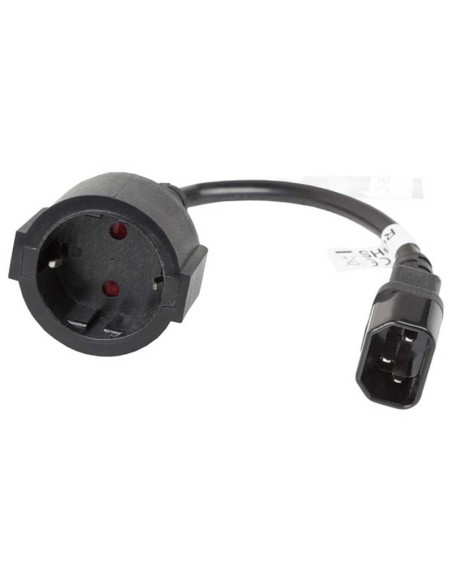 CABLE LANBERG ADAPTADOR C14 MACHO A SCHUKO HEMBRA