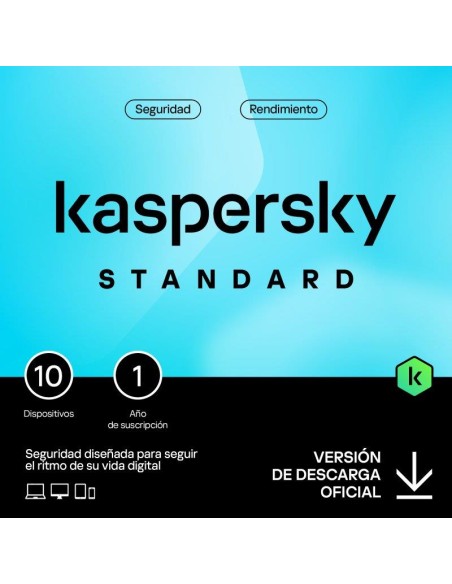 ANTIVIRUS KASPERSKY STANDARD 1YEAR 10L PC/MAC/ANDROID/IOS L.ELECTRONICA