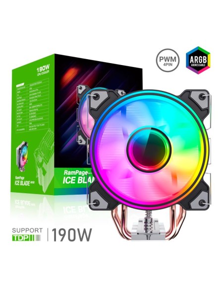 VENTILADOR + DISIPADOR CPU ICEBLADE ARGB 120MM DUAL RING INFINITY
