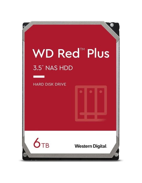 DISCO DURO WESTERN DIGITAL 6TB 3,5 RED PLUS NAS SATA3 256MB