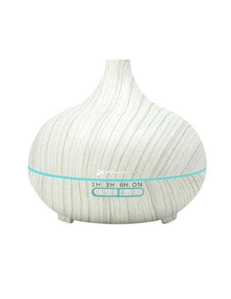 HUMIDIFICADOR DE AIRE PHOENIX 400ML LED 7 COLORES WHITE