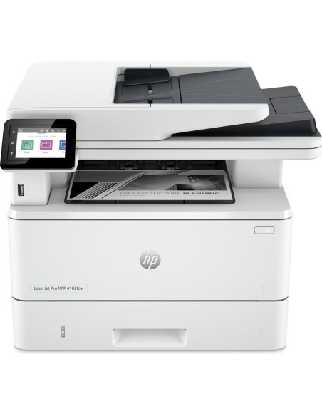 IMPRESORA MFP HP LASER MONOCROMO LASERJET PRO 4102FDN WIFI DUPLEX WHITE