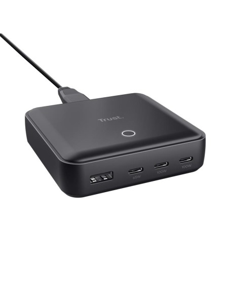 CARGADOR SOBREMESA TRUST MAXO USB 100W 4 PUERTOS