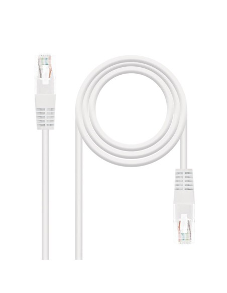 CABLE DE RED CAT.6 UTP 0.25M NANOCABLE WHITE