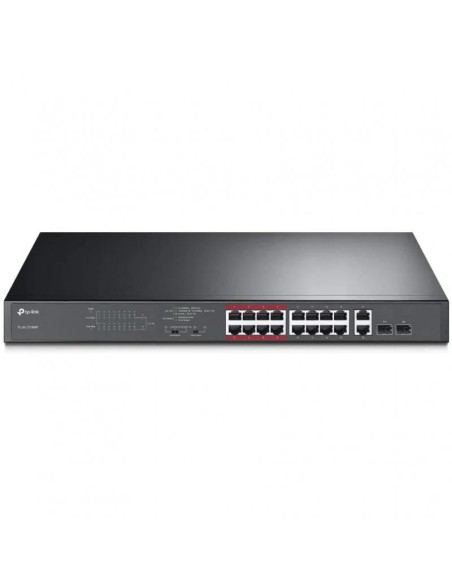 SWITCH TP-LINK GIGABIT 16 PUERTOS + 2 POE+ TL-SL1218MP RACK