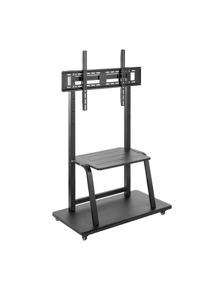 SOPORTE TV MONITOR AISENS SUELO CON RUEDAS 37-100 150KG BLACK/SILVER