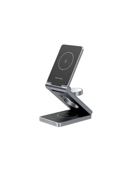 BASE CARGADOR VENTION SMARTPHONE/APPLE WATCH/AURICULARES WIRELESS BLACK