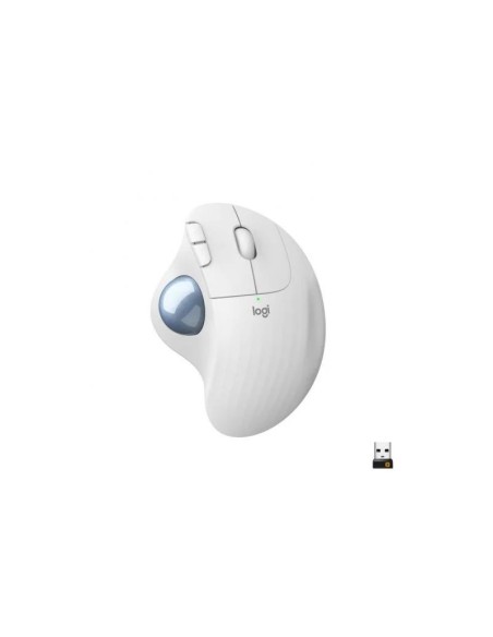 RATON LOGITECH  ERGO M575 BLUETOOTH & WIRELESS WHITE